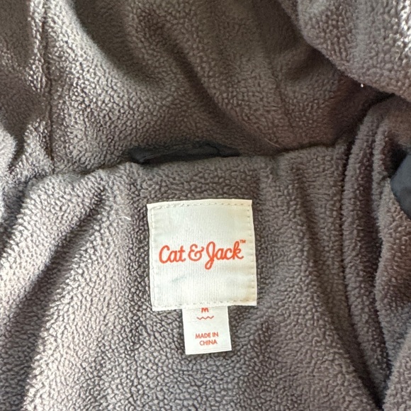 Cat & Jack Gray/Black Puffer Jacket - Picture 2 of 5